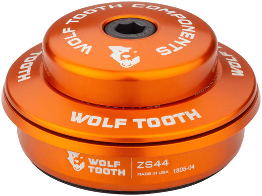 Wolf Tooth Performance Headset - ZS44/28.6 Upper 6mm Stack Orange Headset Upper Wolf Tooth   