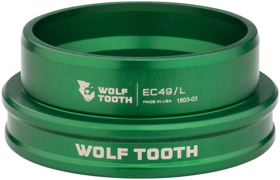 Wolf Tooth Premium Headset - EC49/40 Lower Green Headset Lower Wolf Tooth   