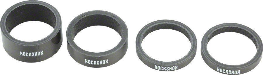 RockShox UD Carbon Headset Spacer Set Includes 5mm x 2 10mm x 1 15mm x 1 Headset Spacers RockShox   