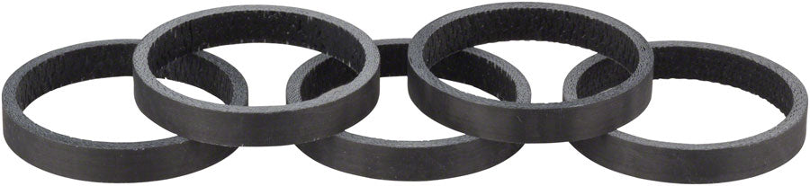 WHISKY 5mm UD Carbon Spacer Matte Black 5-pack Headset Spacers Whisky Parts Co.   