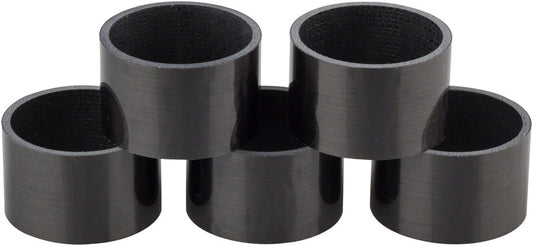 WHISKY 20mm UD Carbon Spacer Gloss Black 5-pack Headset Spacers Whisky Parts Co.   