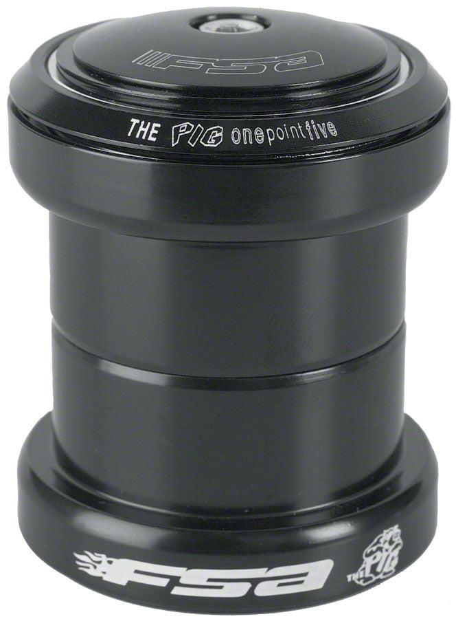 Full Speed Ahead Big Fat Pig 1.5" Threadless Headset Black Headsets FSA   