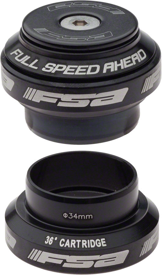 Full Speed Ahead Orbit MX 1-1/8" Threadless Headset Black Headsets FSA   