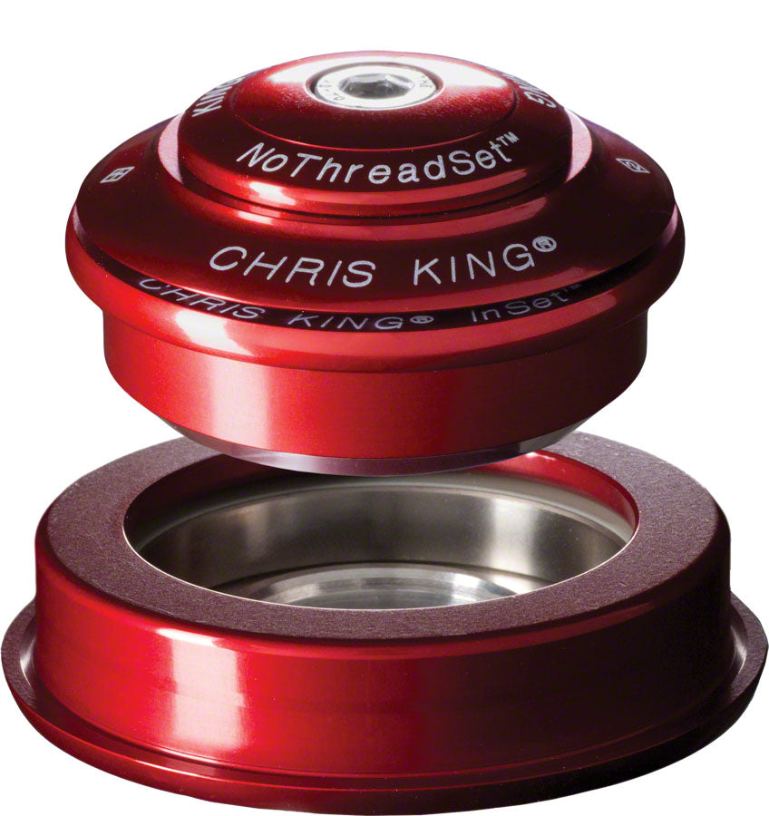 Chris King InSet i2 Headset - 1-1/8 - 1.5" 44/56mm Red Headsets Chris King   