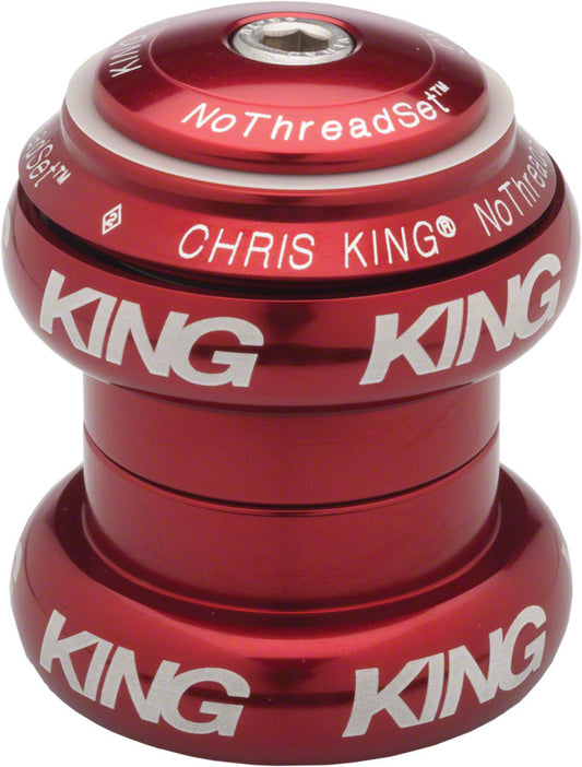 Chris King NoThreadSet Headset - 1-1/8" Red Headsets Chris King   