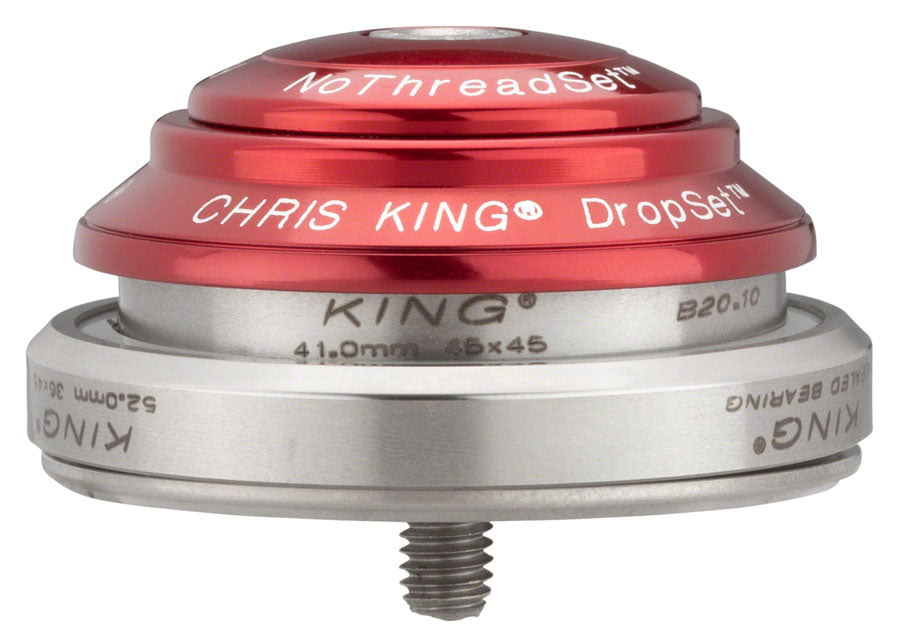 Chris King DropSet 3 Headset - 1-1/8 - 1.5" 41/52mm 36 Deg Red Headsets Chris King   
