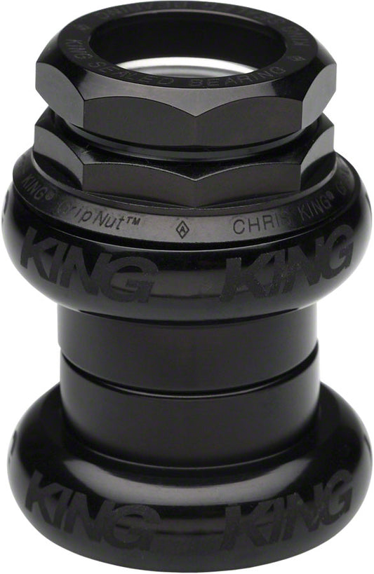 Chris King GripNut Headset - 1" Sotto Voce Black Headsets Chris King   