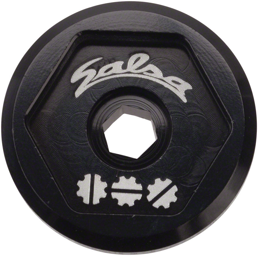 Salsa Split Pivot Dropout Tool Top Cap Black with Black Bolt Headset Top Cap Salsa   