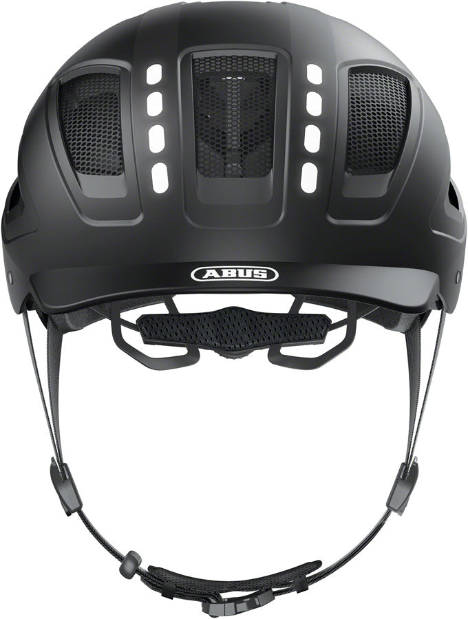 Abus Hyban 2.0 LED Helmet - Signal Black Medium Helmets Abus   