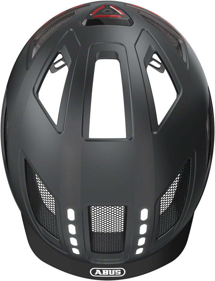 Abus Hyban 2.0 LED Helmet - Signal Black Medium Helmets Abus   