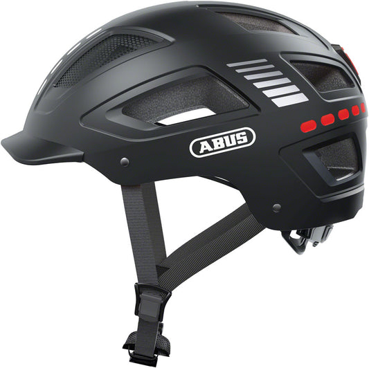 Abus Hyban 2.0 LED Helmet - Signal Black Medium Helmets Abus   