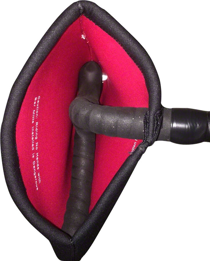 Bar Mitts Dual Position Road Pogie Handlebar Mittens Internally Routed Campagnolo/SRAM/Shimano One Size BLK Pogies Bar Mitts   