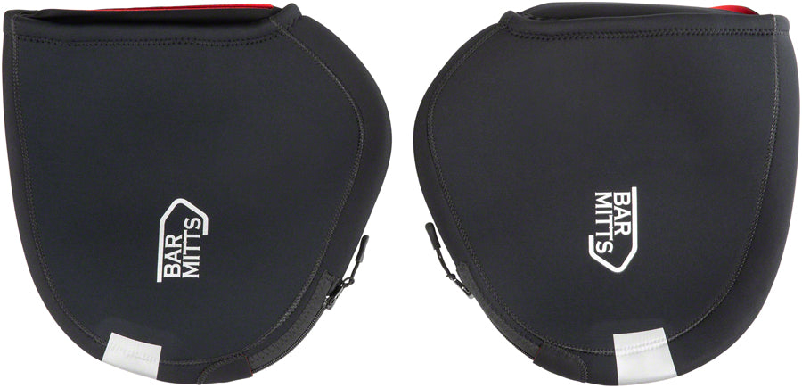 Bar Mitts Dual Position Extreme Road Pogie Handlebar Mittens - Internally Routed Campy/SRAM BLK Pogies Bar Mitts   
