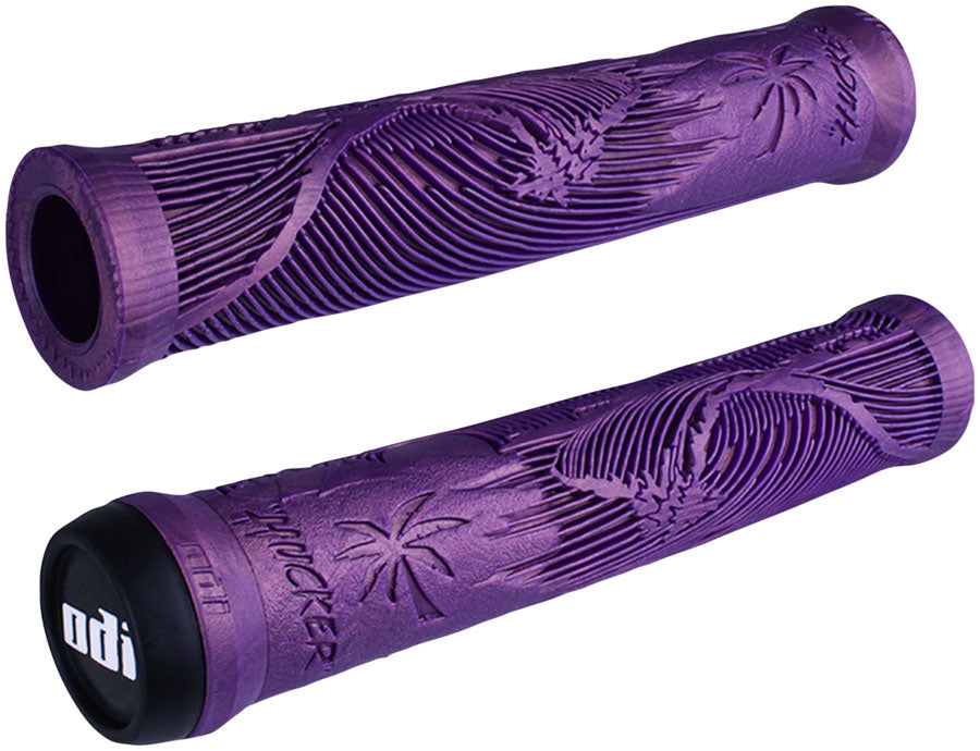 ODI Hucker Grips - Iridescent Purple Flangeless Grips ODI   