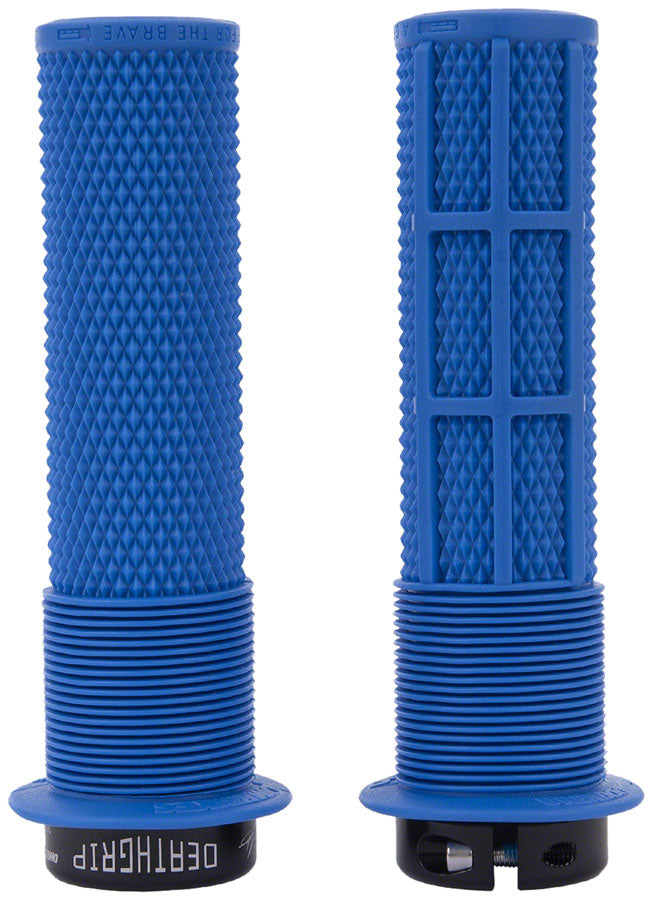 DMR DeathGrip Flanged Grips - Thin Lock-On Royal Blue Grips DMR   