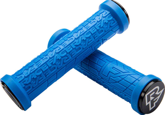 RaceFace Grippler Grips - Blue Lock-On 30mm Grips Race Face   