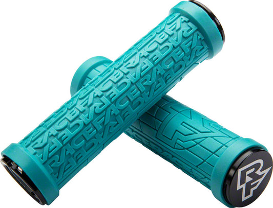RaceFace Grippler Grips - Turquoise Lock-On 30mm Grips Race Face   