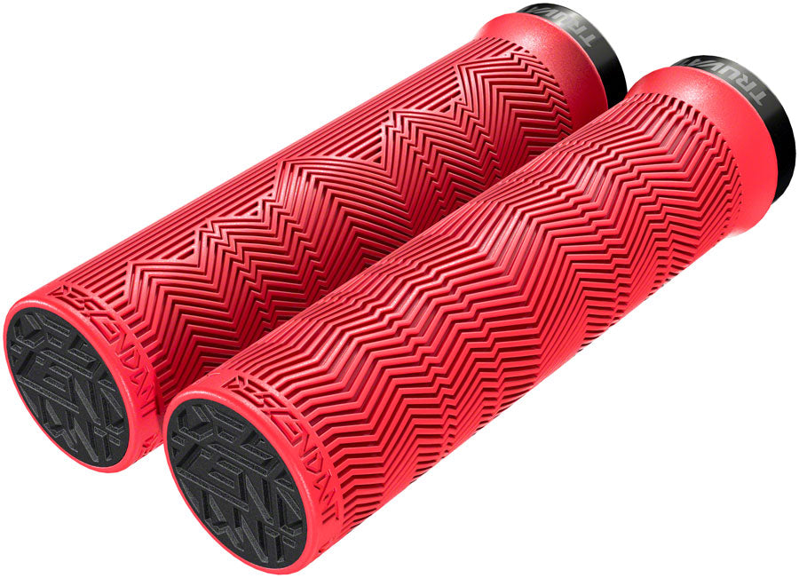 TruVativ Descendant Grips - Locking 133mm Red Grips TruVativ   