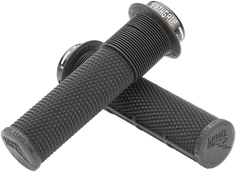 DMR DeathGrip Flanged Grips - Thick Lock-On Black Grips DMR   