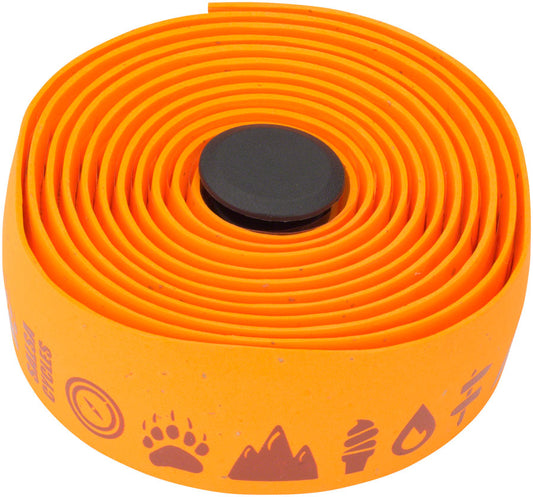 Salsa Glyph Gel Cork Bar Tape - Orange Bar Tape Salsa   
