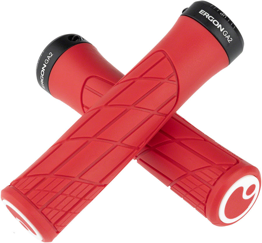 Ergon GA2 Grips - Risky Red Lock-On Grips Ergon   