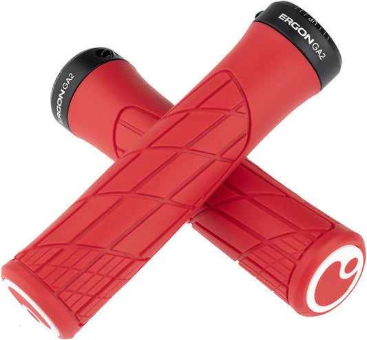 Ergon GA2 Grips - Risky Red Lock-On Grips Ergon   
