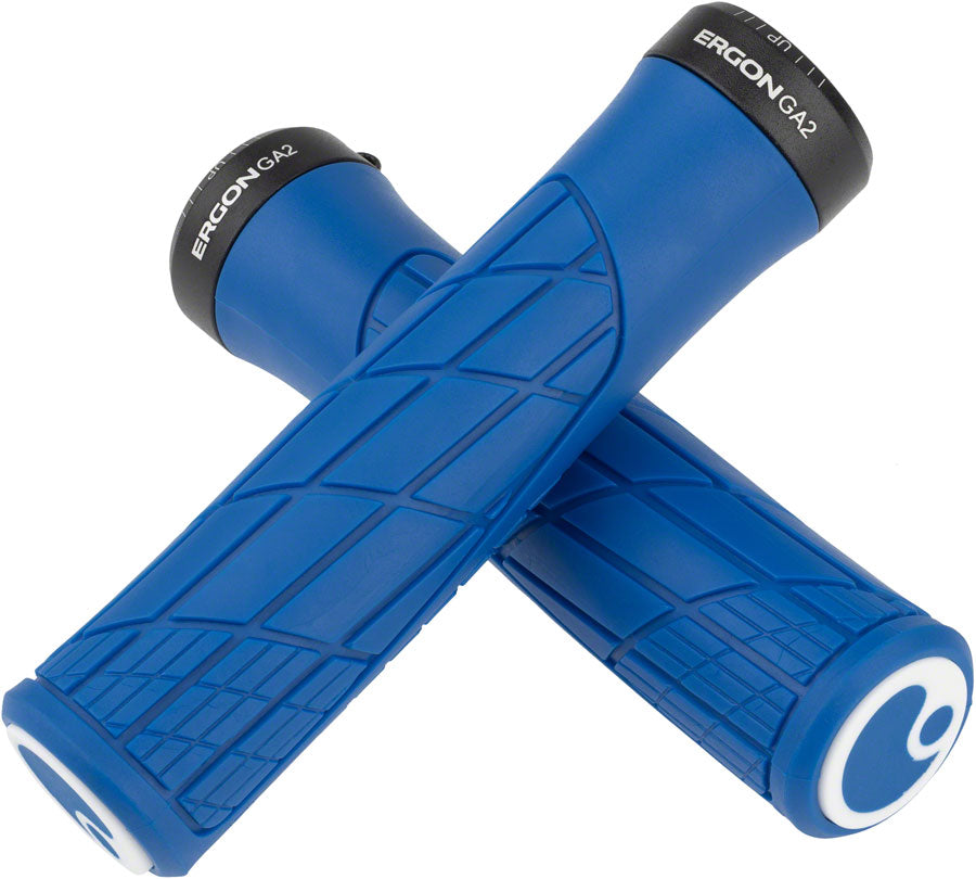 Ergon GA2 Grips - Midsummer Blue Lock-On Grips Ergon   