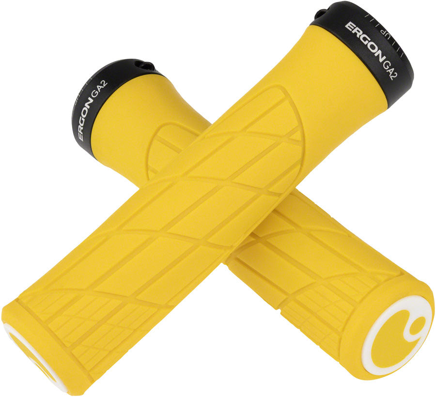 Ergon GA2 Grips - Yellow Mellow Lock-On Grips Ergon   