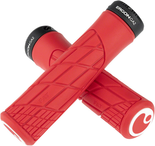 Ergon GA2 Fat Grips - Risky Red Lock-On Grips Ergon   