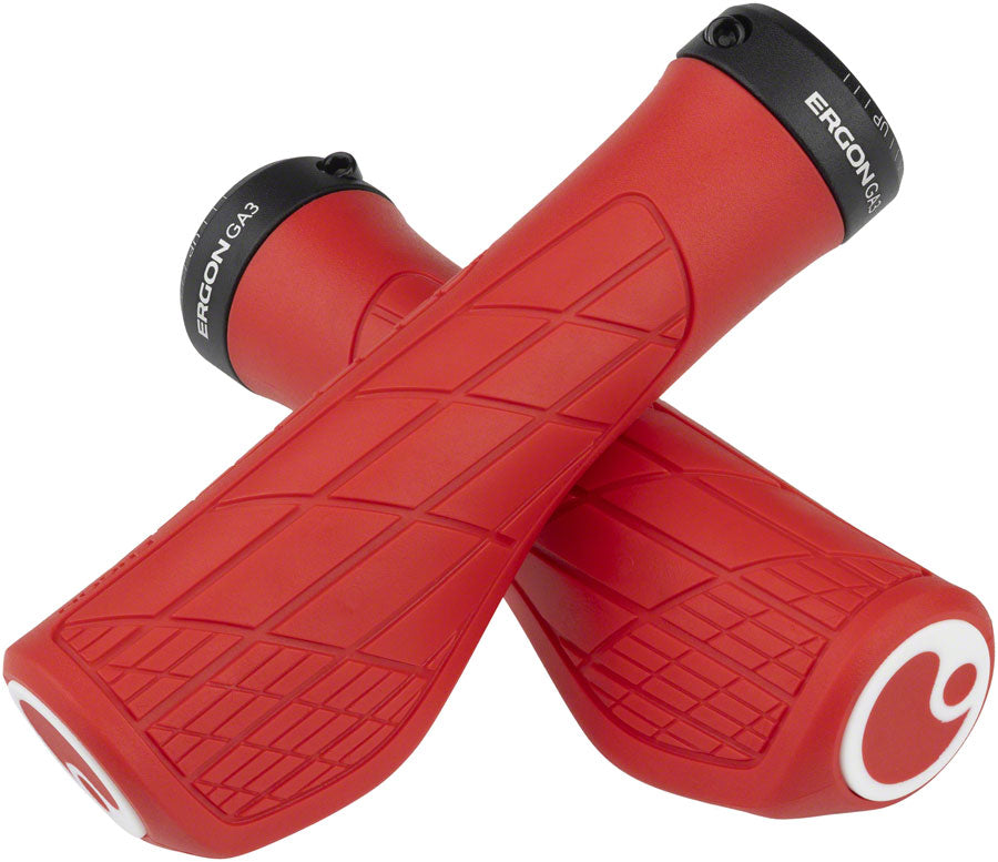Ergon GA3 Grips - Risky Red Lock-On Small Grips Ergon   