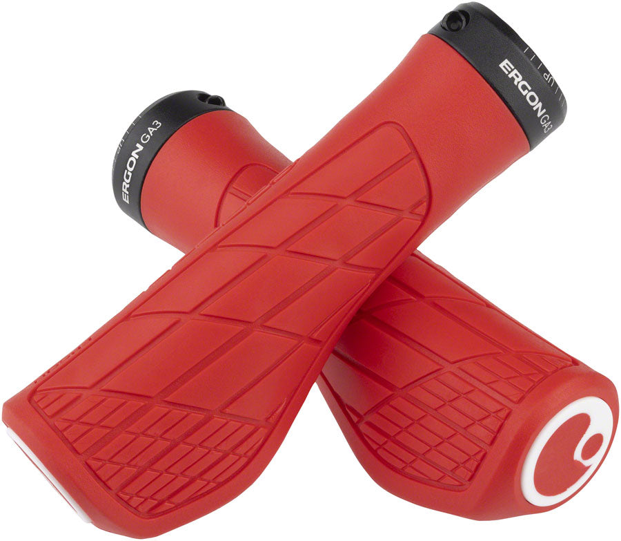 Ergon GA3 Grips - Risky Red Lock-On Large Grips Ergon   