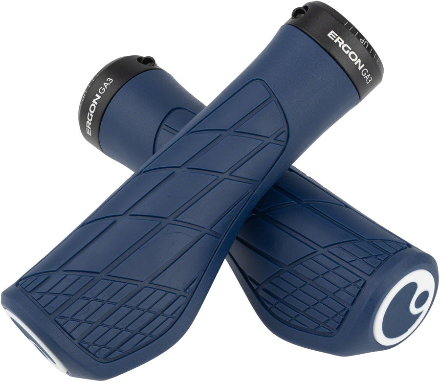 Ergon GA3 Grips - Nightride Blue Lock-On Large Grips Ergon   