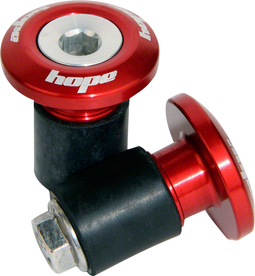 Hope Grip Doctor Bar End Plugs Red Bars Ends & Plugs Hope   