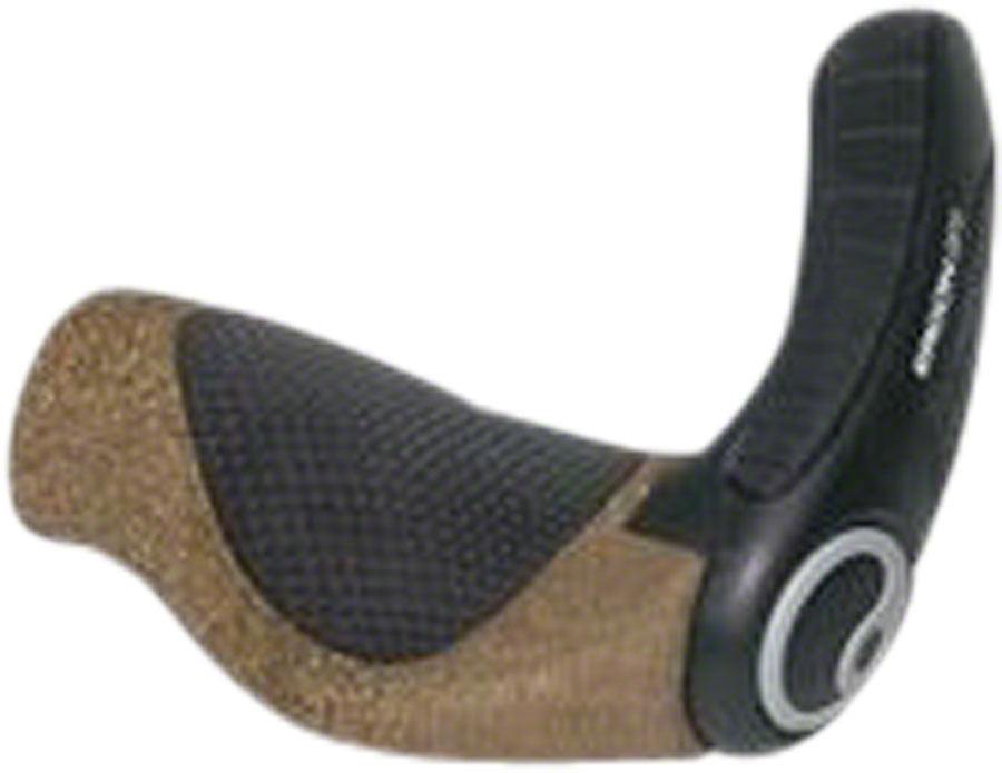 Ergon GP3 BioKork Grips - Lock-On Large Rohloff/Nexus Black/Tan Grips Ergon   