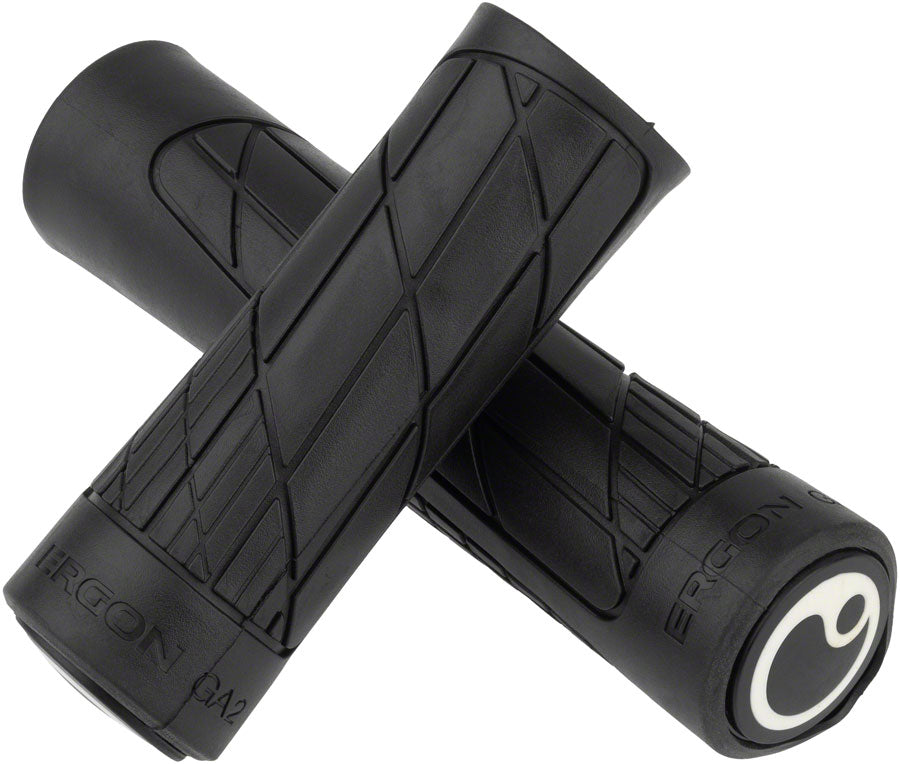 Ergon GA2 Grips - Lock-On Twistshift Single Black Grips Ergon   