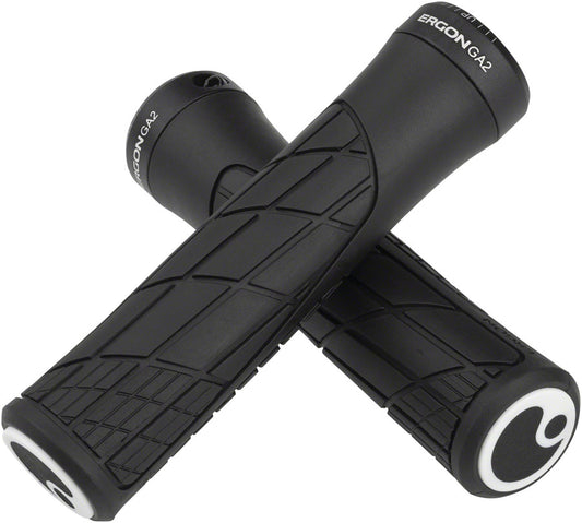 Ergon GA2 Grips - Black Lock-On Grips Ergon   