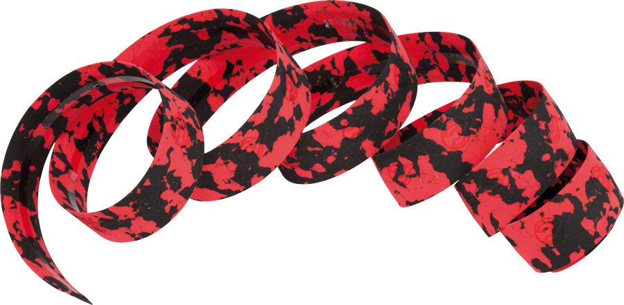 Cinelli Macro Splash Ribbon Bar Tape - Black/Red Bar Tape Cinelli   