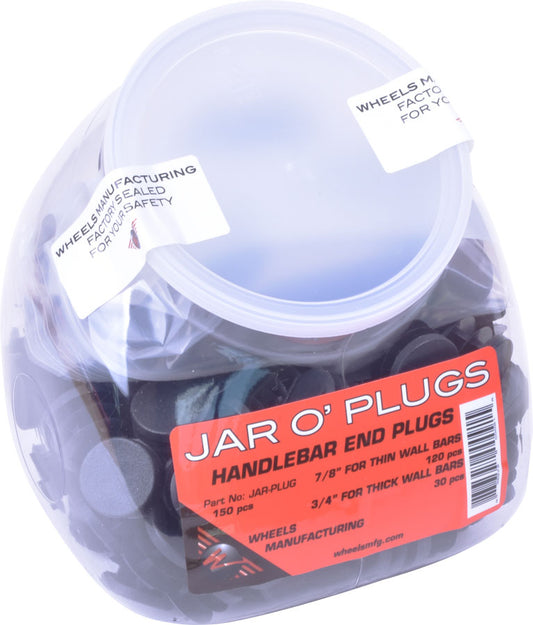 Wheels Manufacturing Jar O Plugs 150 Total 120 Thinwall 30 Thickwall Handlebars Bars Ends & Plugs Wheels Manufacturing   