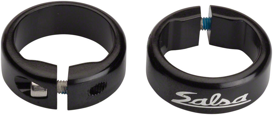 Salsa Lock-On Collars Black Lock-On Grip Clamps Salsa   