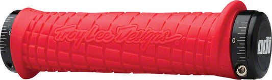 ODI Troy Lee Grips - Red Lock-On Grips ODI   