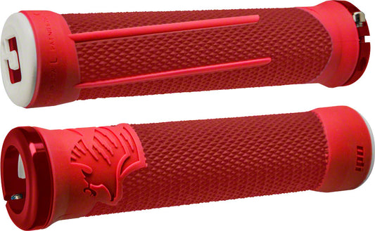 ODI AG2 Grips - Red/Fire Lock-On Grips ODI   