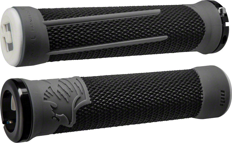 ODI AG2 Grips - Black/Graphite Lock-On Grips ODI   