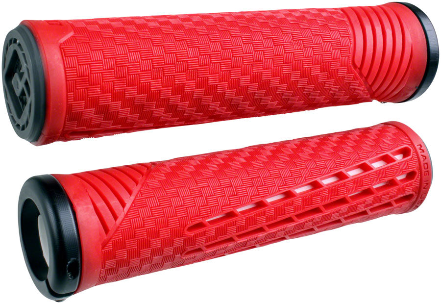 ODI CF Grips - Lock-On Red/White Grips ODI   