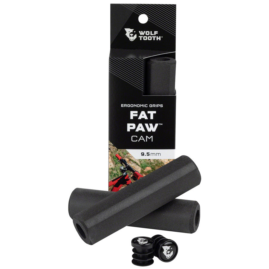 Wolf Tooth Fat Paw Cam Grips - Black Grips Wolf Tooth   