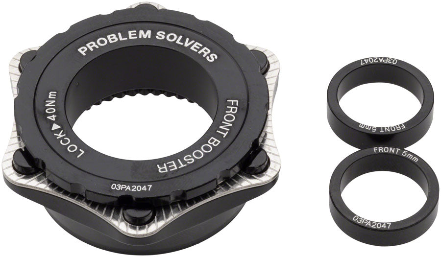 Problem Solvers Front 10mm Booster Kit - Center Lock Hub Front Axle Conversion Kit Problem Solvers   
