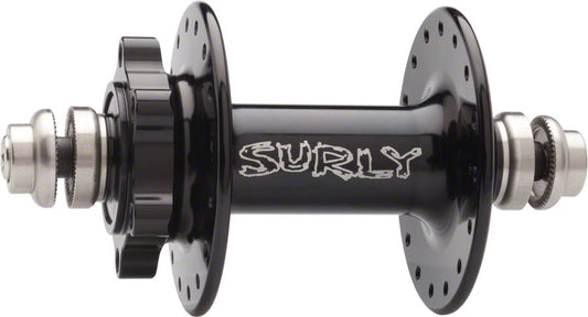 Surly Ultra New Disc Front Hub - QR x 100mm 6-Bolt Black 32h Front Hub Surly   