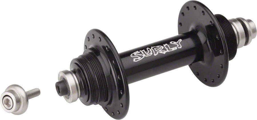 Surly Ultra New Rear Hub - Threaded x 120mm Rim Brake Fixed/Free Black 32H Rear Hub Surly   