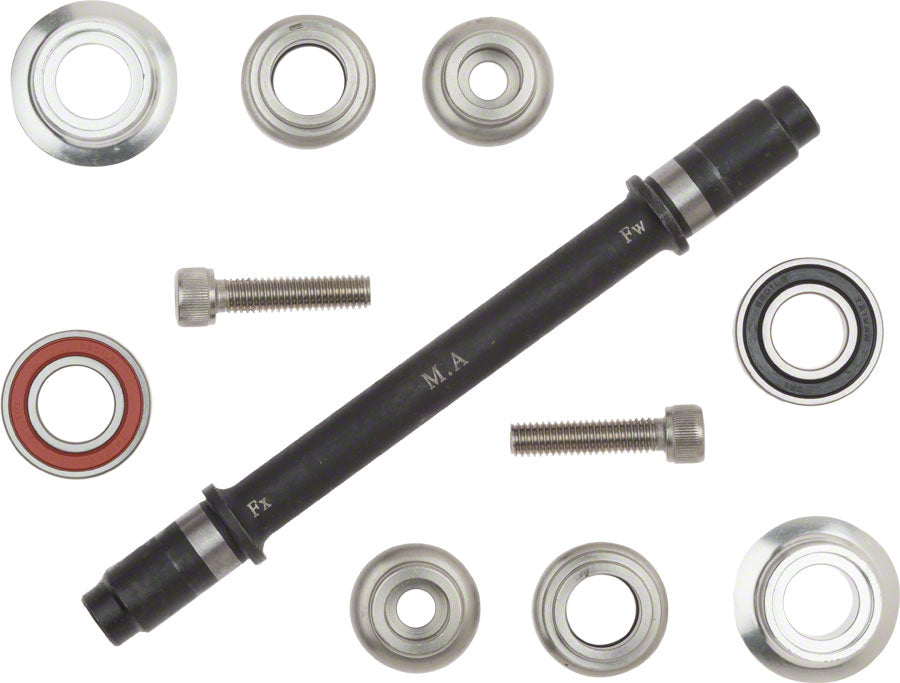 Surly Ultra New Hub Axle Kit for 130mm Rear Silver Axles & Axle Parts Surly   