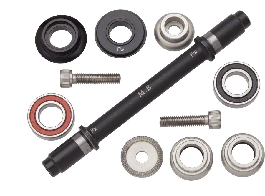 Surly Ultra New Hub Axle Kit for 120mm Rear Fix/Free Black Axles & Axle Parts Surly   