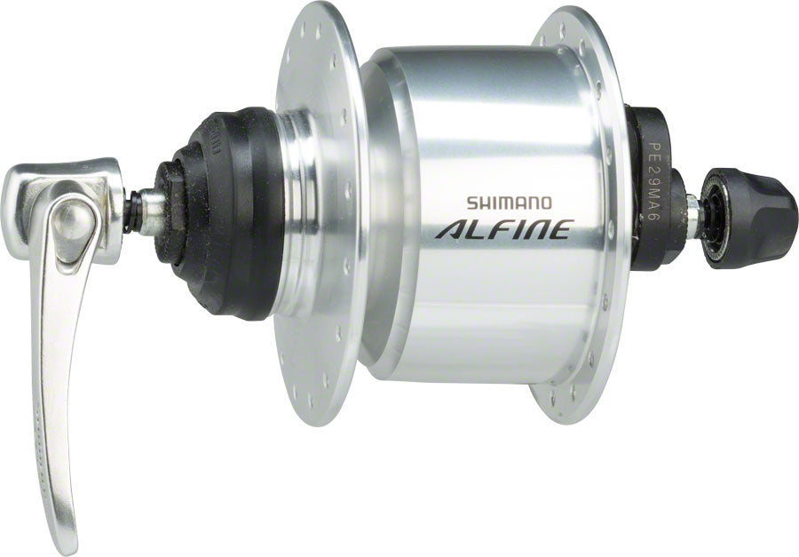 Shimano Alfine DH-S501 Dynamo Front Hub - QR x 100mm Center-Lock Silver 32h Front Hub Shimano   